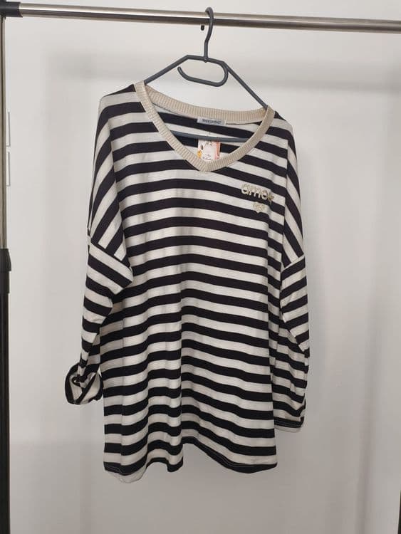 pull rayure amour