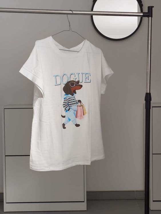 t-shirt teckel shooping